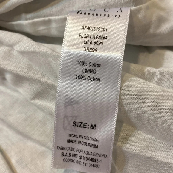 🆕 AGUA by Agua Bendita Flor La Lania Lila Multicolor Babydoll Dress Pastel - Picture 7 of 14